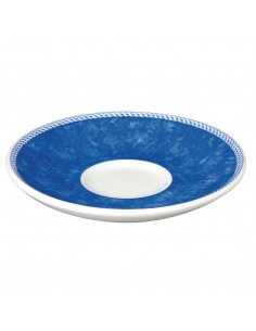Churchill New Horizons Marble Border Espresso Saucers Blue 115mm