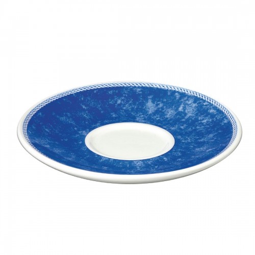 Churchill New Horizons Marble Border Cappuccino Saucers Blue 170mm