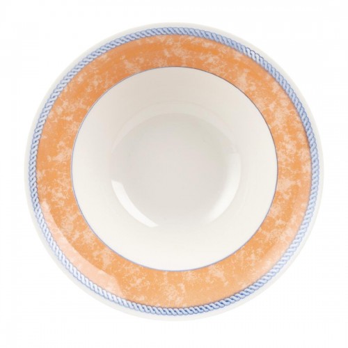 Churchill New Horizons Marble Border Salad Bowls Orange 172mm Churchill New Horizons Marble Border Salad Bowls Orange 172mm