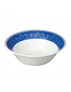 Churchill New Horizons Marble Border Salad Bowls Blue 213mm