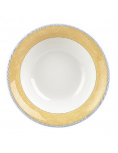Churchill New Horizons Marble Border Salad Bowls Yellow 252mm