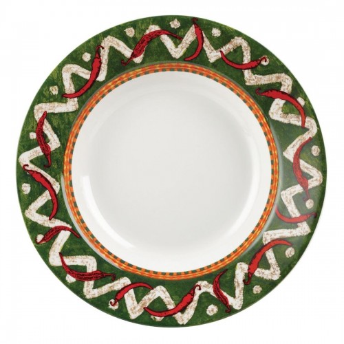 Churchill Salsa Rimmed Pasta Plates