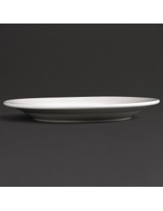Olympia Linear Wide Rimmed Plates 200mm 2