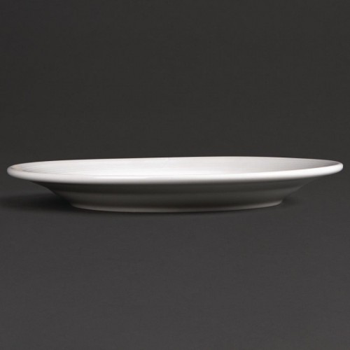Olympia Linear Wide Rimmed Plates 200mm