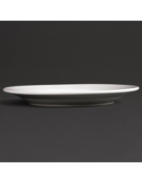 Olympia Linear Wide Rimmed Plates 200mm