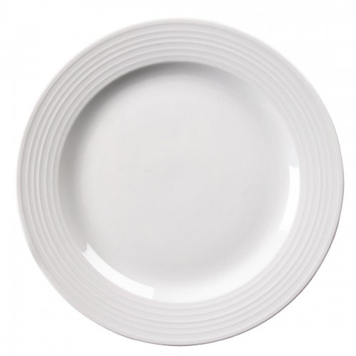 Olympia Linear Wide Rimmed Plates 310mm