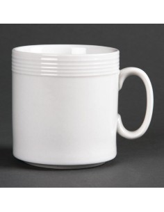 Olympia Linear Mugs 220ml 8oz