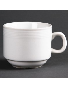 Olympia Linear Stacking Tea Cups 200ml 7oz