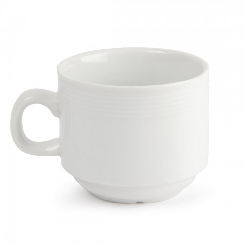Olympia Linear Stacking Tea Cups 200ml 7oz