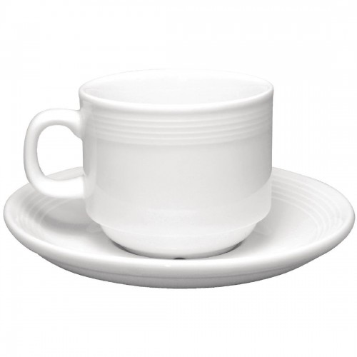 Olympia Linear Stacking Tea Cups 200ml 7oz