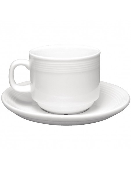 Olympia Linear Stacking Tea Cups 200ml 7oz