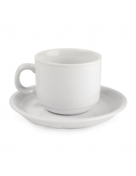 Olympia Linear Stacking Tea Cups 200ml 7oz