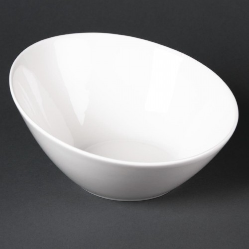 Lumina Fine China Oval Sloping Bowls 202mm