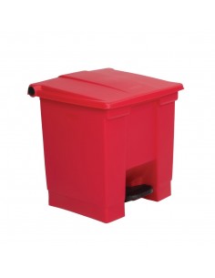 Rubbermaid K803 Red Pedal Bin