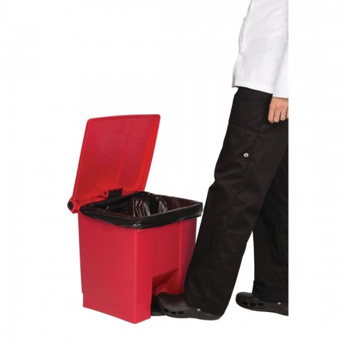 Rubbermaid K803 Red Pedal Bin