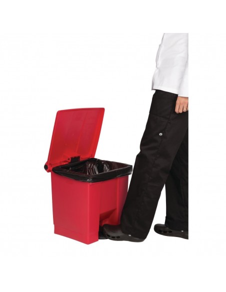 Rubbermaid K803 Red Pedal Bin