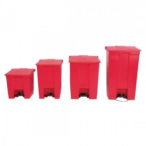 Rubbermaid K803 Red Pedal Bin