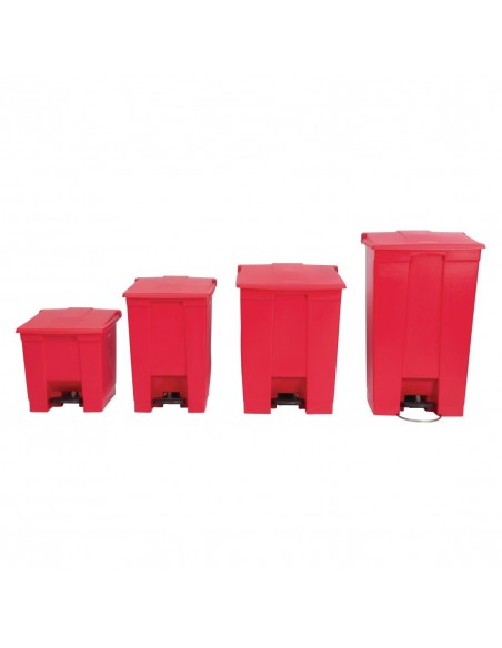 Rubbermaid K803 Red Pedal Bin