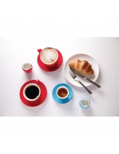 Olympia Cafe Espresso Cups Red 100ml 3.5oz 2