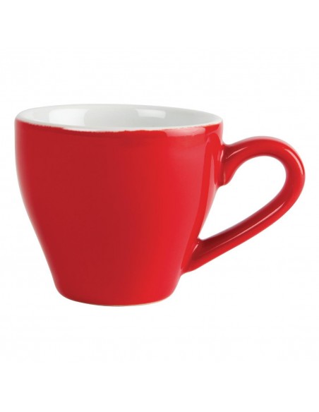 Olympia Cafe Espresso Cups Red 100ml 3.5oz