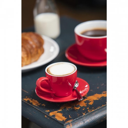 Olympia Cafe Espresso Cups Red 100ml 3.5oz