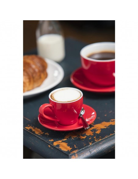 Olympia Cafe Espresso Cups Red 100ml 3.5oz