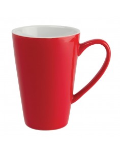 Olympia Cafe Latte Cups Red 454ml 16oz