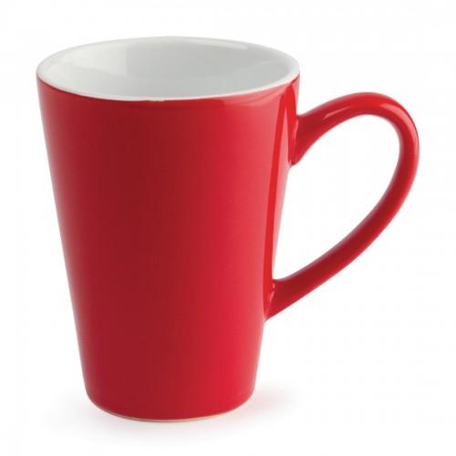 Olympia Cafe Latte Cups Red 340ml 12oz