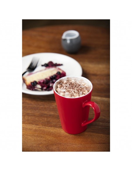 Olympia Cafe Latte Cups Red 340ml 12oz