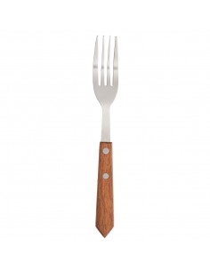 Steak Fork Wooden Handle 100mm 2