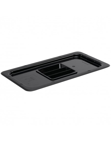 Vogue Polycarbonate 1/3 Gastronorm Lid Black