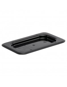 Vogue Polycarbonate 1/9 Gastronorm Lid Black