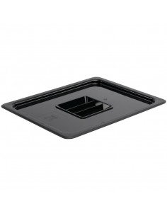 Vogue Polycarbonate 1/2 Gastronorm Lid Black