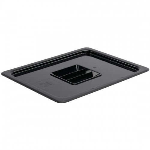 Vogue Polycarbonate 1/2 Gastronorm Lid Black