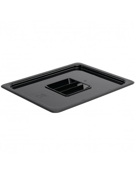 Vogue Polycarbonate 1/2 Gastronorm Lid Black