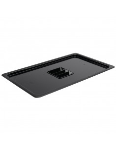 Vogue Polycarbonate 1/1 Gastronorm Lid Black