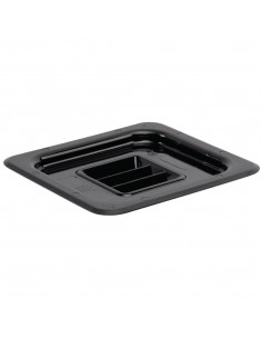 Vogue Polycarbonate 1/6 Gastronorm Lid Black