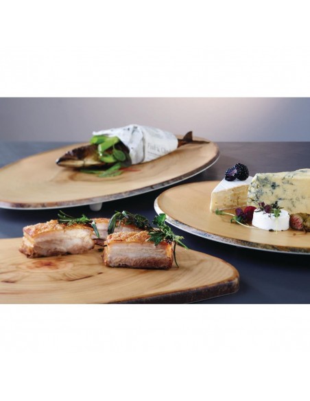 APS Timber Oval Melamine Platter 650 x 260mm