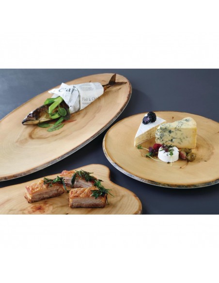 APS Timber Oval Melamine Platter 650 x 260mm
