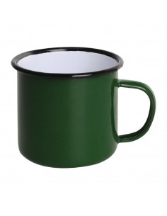 Olympia Enamel Mugs Green 350ml