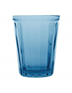 Olympia Cabot Panelled Glass Tumbler Blue 260ml