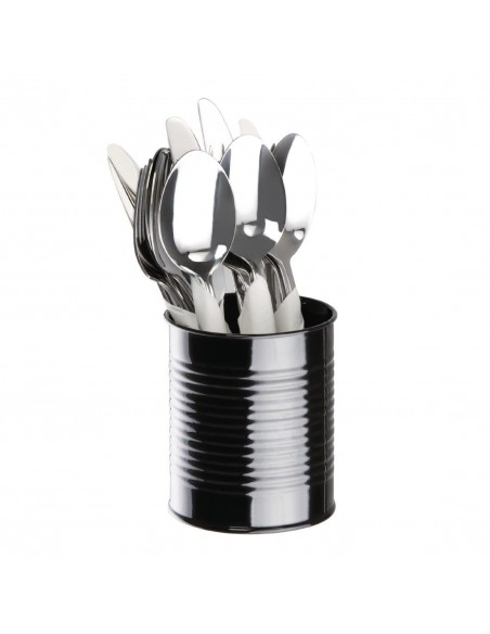 Olympia Galvanised Steel Chip Cup Black