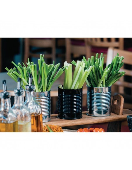 Olympia Galvanised Steel Chip Cup Black