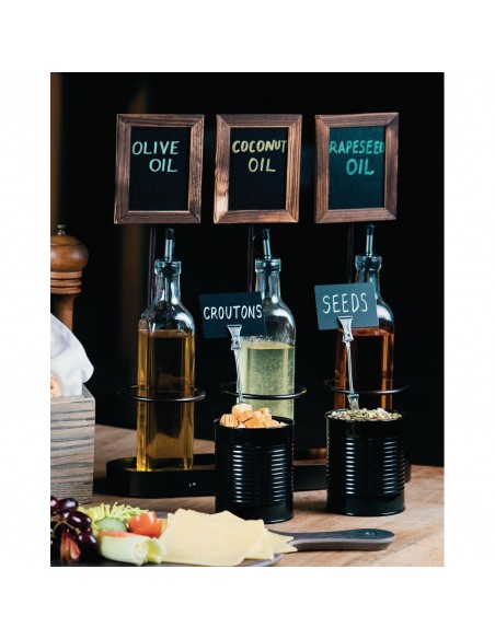 Olympia Galvanised Steel Chip Cup Black