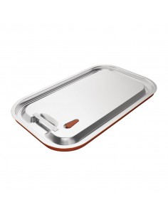 Vogue Stainless Steel and Silicone Sealable Gastronorm Lid 1/1