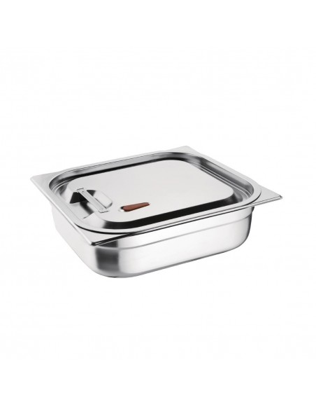 Vogue Stainless Steel and Silicone Sealable Gastronorm Lid 1/2