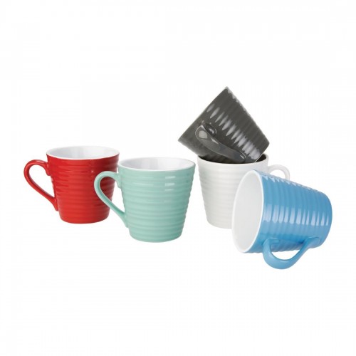 Olympia Caf Aroma Mugs Blue 340ml