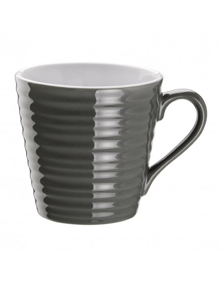 Olympia Caf Aroma Mugs Charcoal 340ml