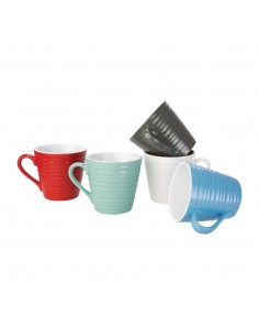 Olympia Caf Aroma Mugs Charcoal 340ml 2
