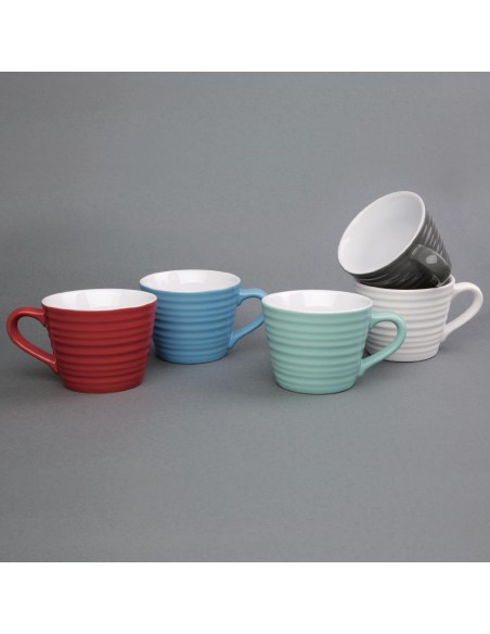 Olympia Caf Aroma Mugs Red 230ml